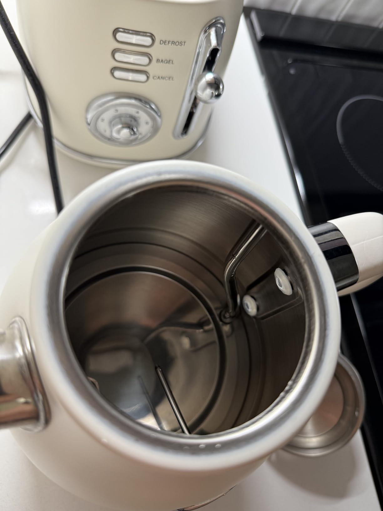 MegaChef 1.7 Liter Electric Tea Kettle and 2 Slice Toaster Combo (Black) customer photo 1