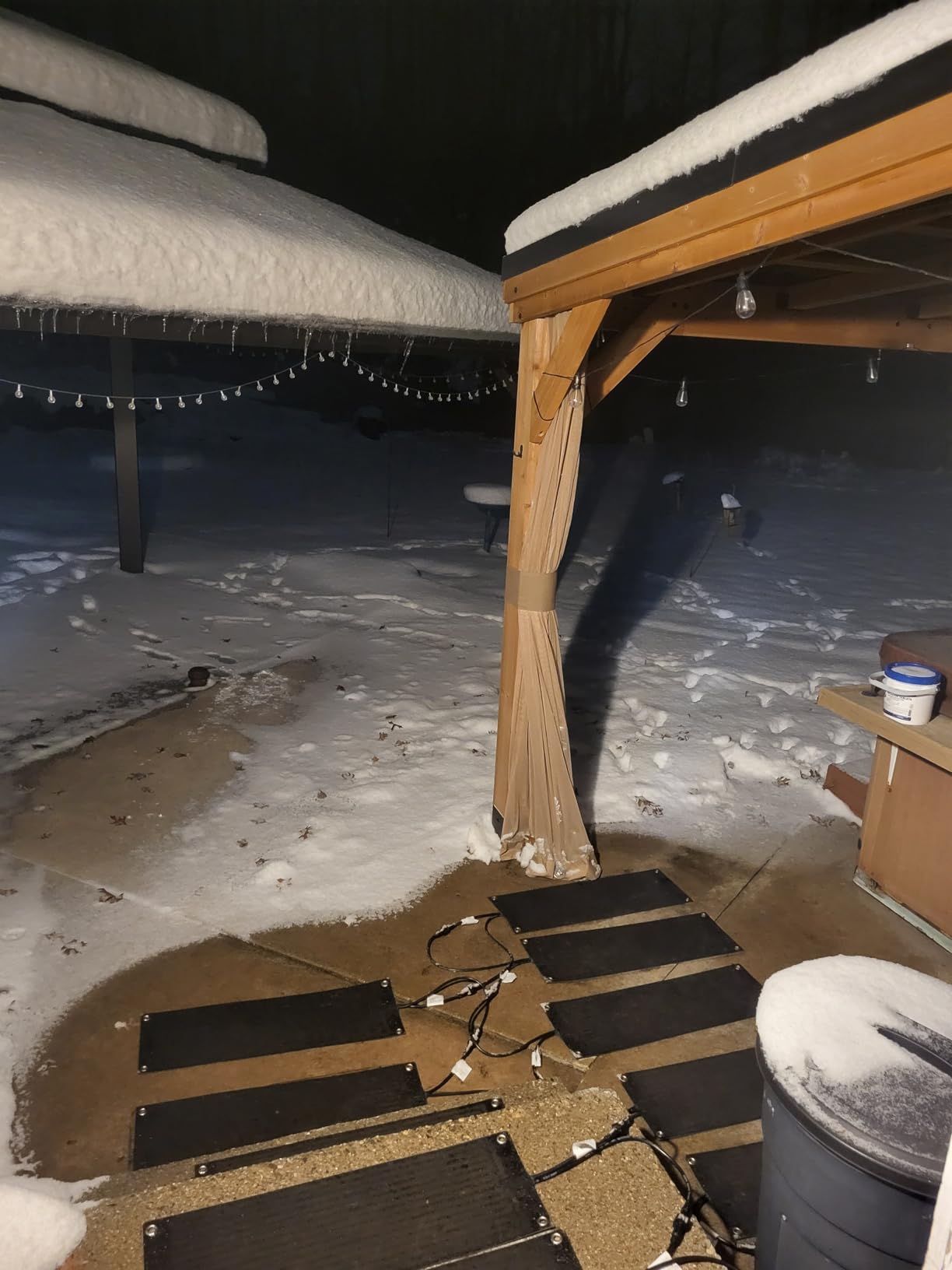 5 Pcs Heated Snow Melting Mats,10x30 in No-Slip Rubber Heated Outdoor Mats customer photo 1