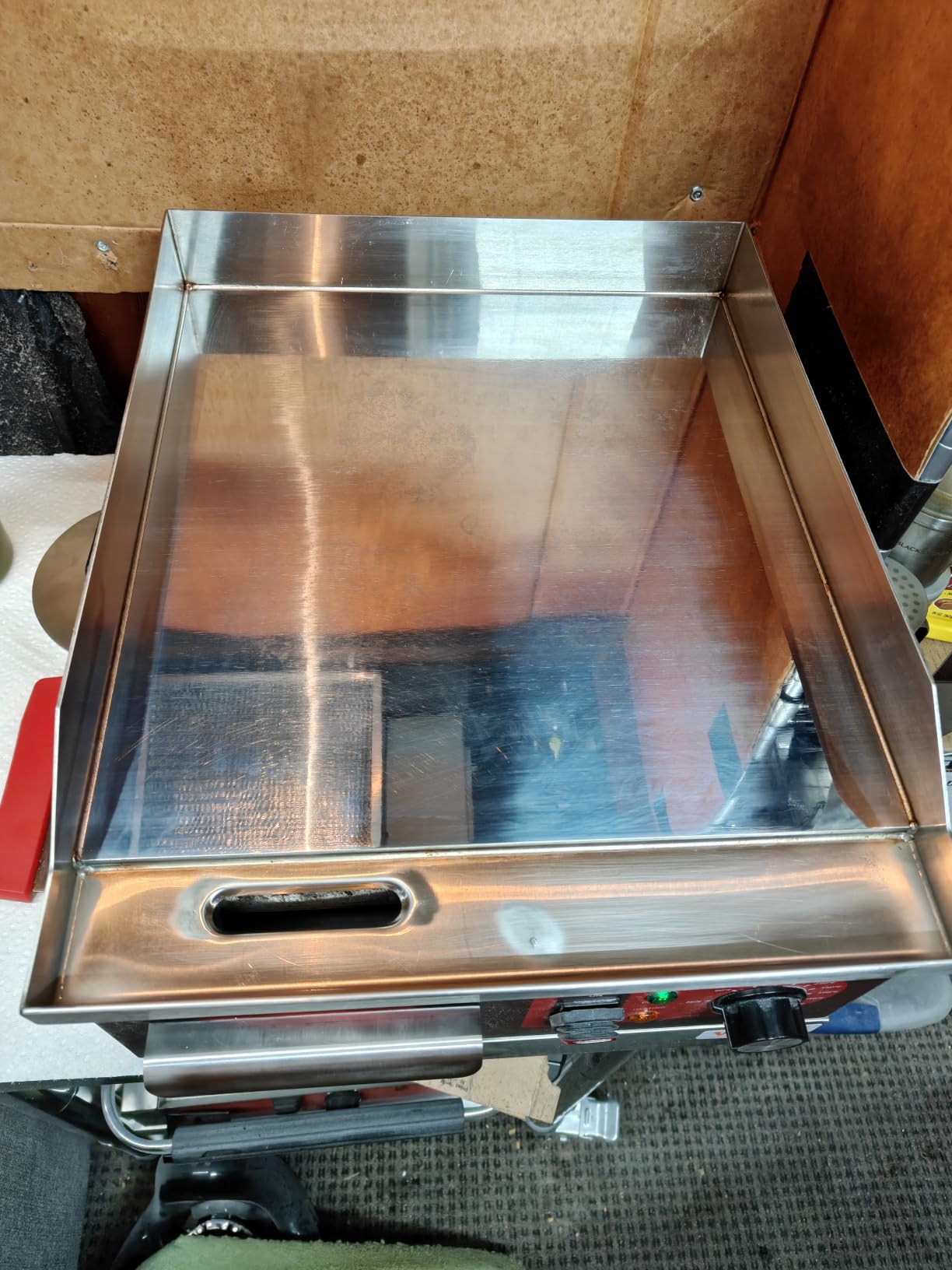 EGGKITPO 36 Inch CSA Certified Commercial Propane/Natural Gas Griddle Manual Controls 90,000 BTU Countertop Flat Top Grill Hot Plate with Independeent Knob 3 Burners Teppanyaki Grill for Restaurant customer photo 2