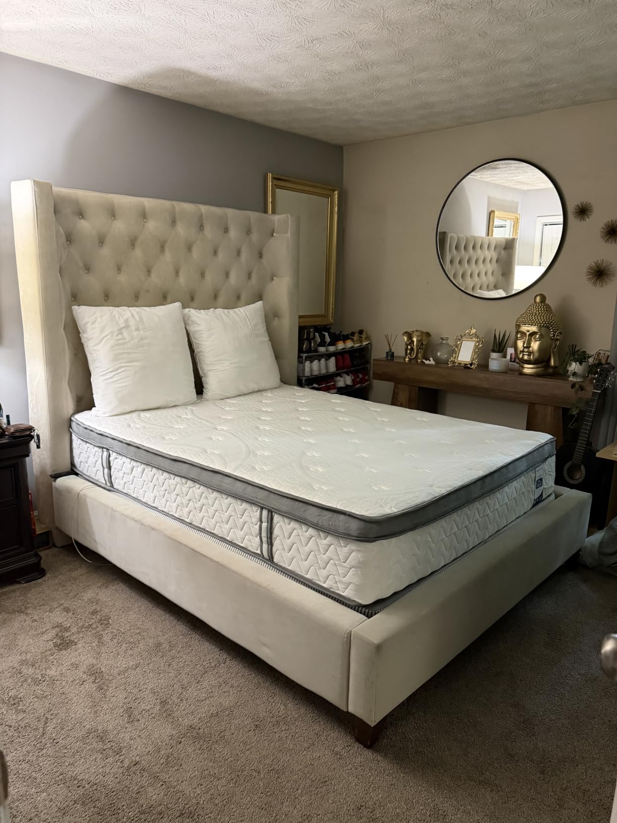 SLEEP100 Firm King Mattress 14 Inches - Luxury Cooling Hybrid Bed Mattress in a Box with Lumbar & Shoulder Support, Hotel Collection for Pain Relief - Fiberglass Free - 365 Night Trial customer photo 1