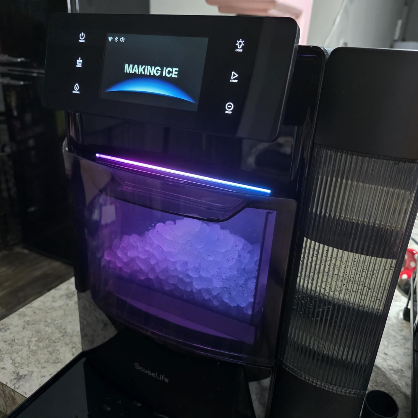GoveeLife Smart Nugget Ice Maker Pro, 60lbs Daily, 6-Minute Ice, 40dB customer photo 1