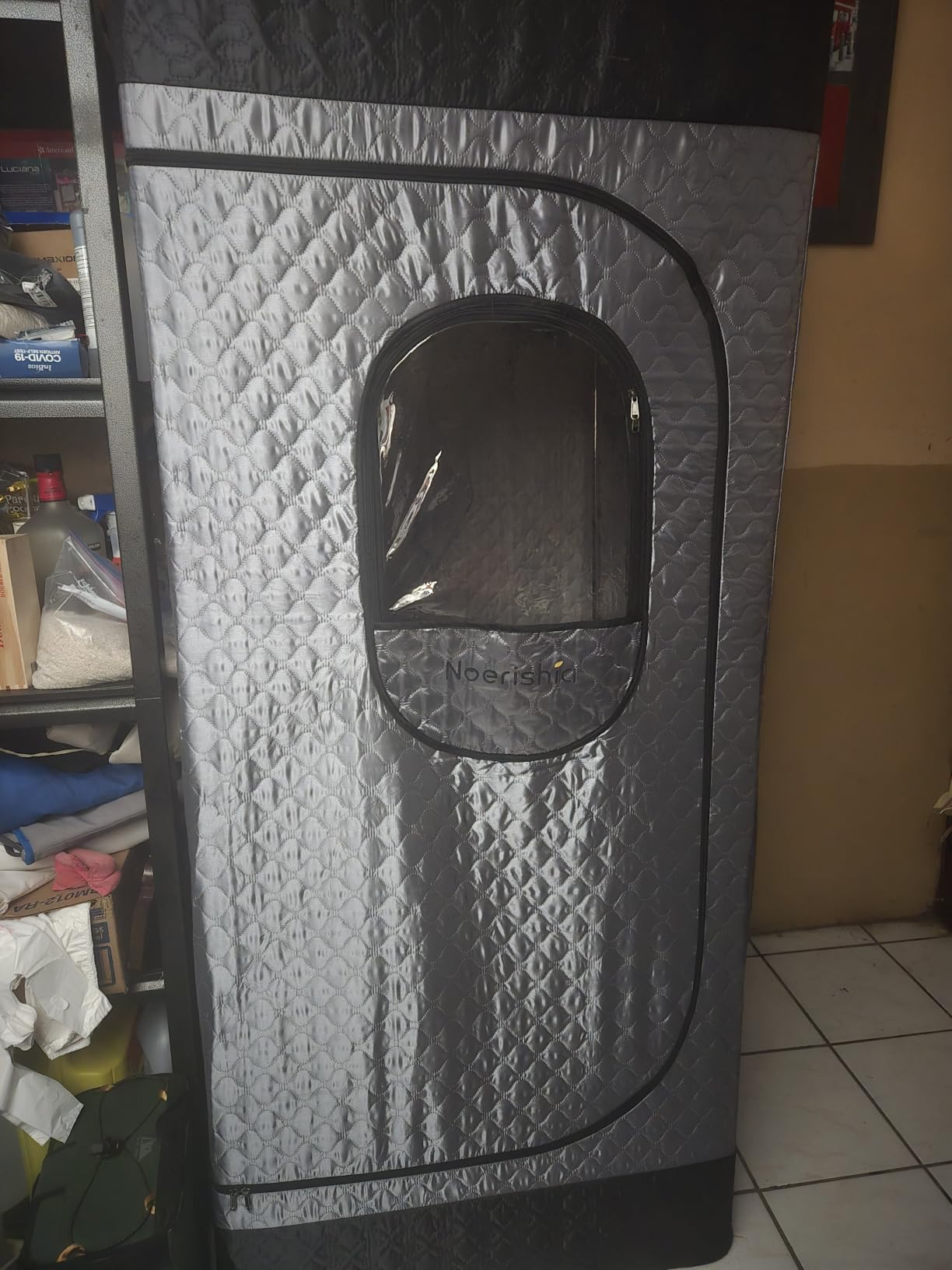 Portable Steam Sauna Box with Red Light Therapy for Home Gym Relaxation | 660nm & 850nm Infrared Tech, Easy Set-up, Roomy Interior, Rapid Heating for Personal Spa Wellness customer photo 1
