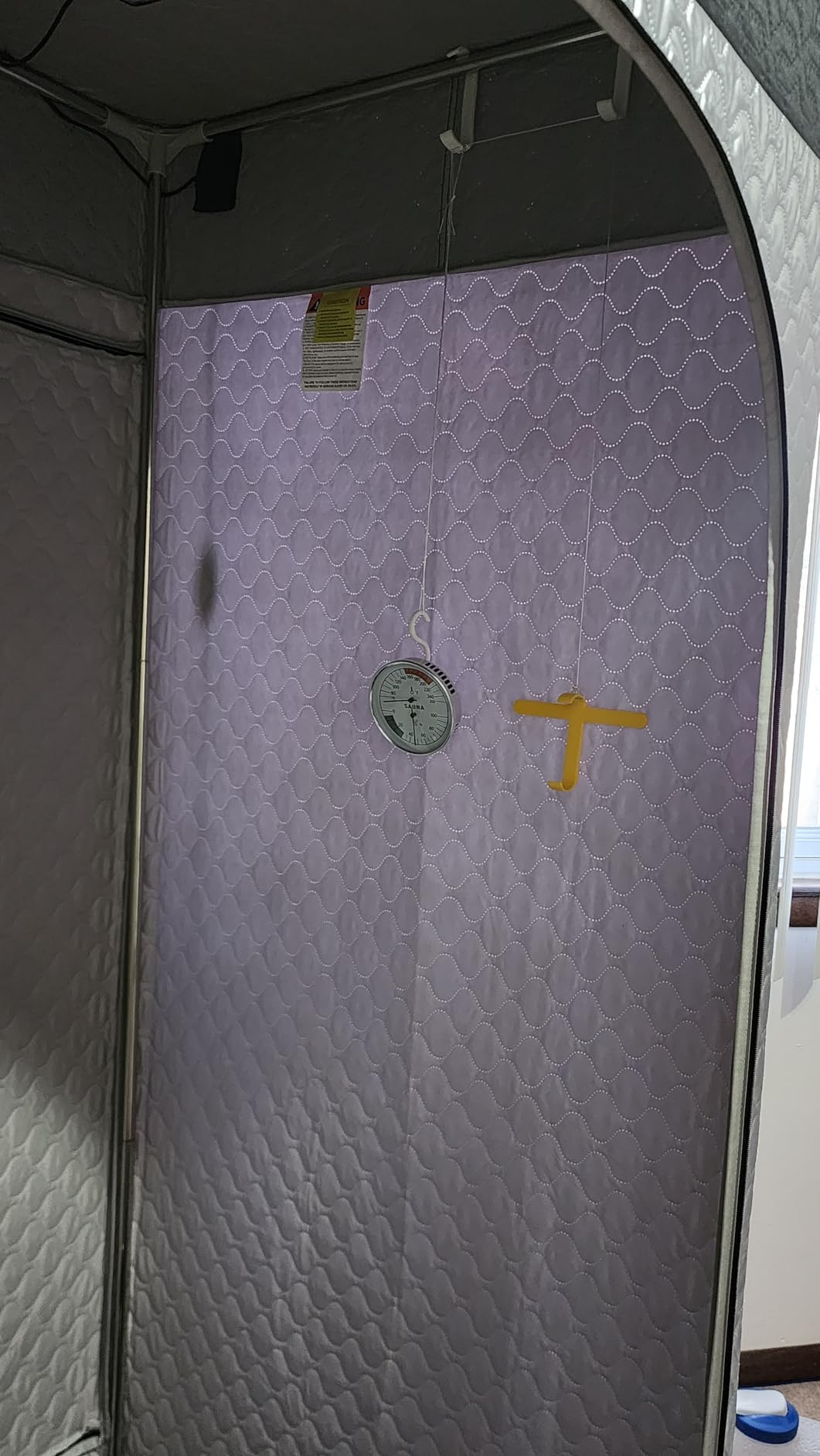 Portable Steam Sauna Box with Red Light Therapy for Home Gym Relaxation | 660nm & 850nm Infrared Tech, Easy Set-up, Roomy Interior, Rapid Heating for Personal Spa Wellness customer photo 2