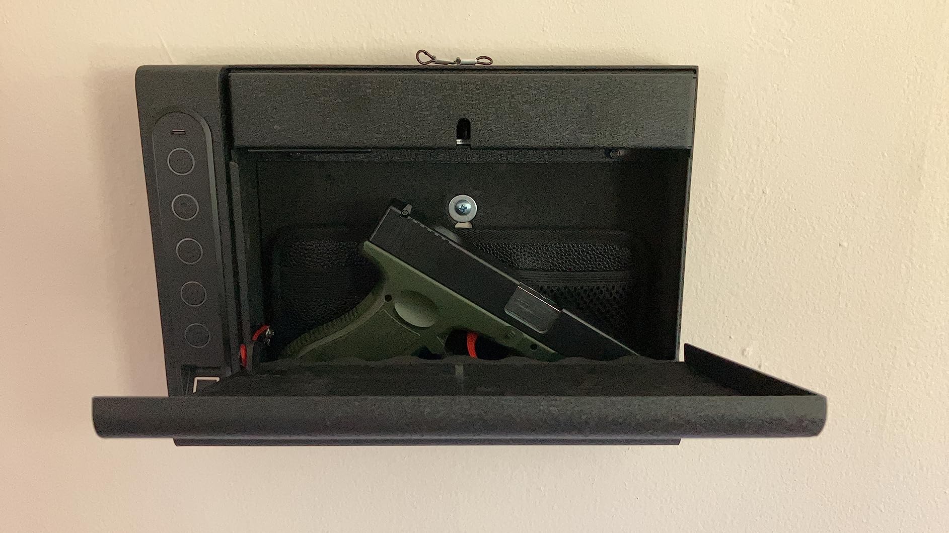 XDeer Biometric Wall Safe with Gas Strut for Quick Access customer photo 1