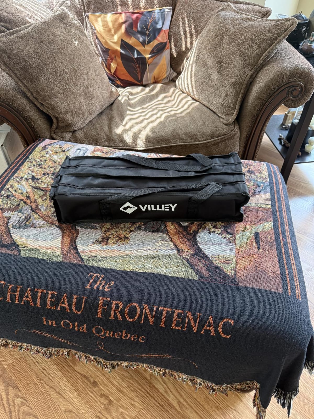 VILLEY Folding Camping Square Table, Portable Aluminum Table, Small customer photo 2