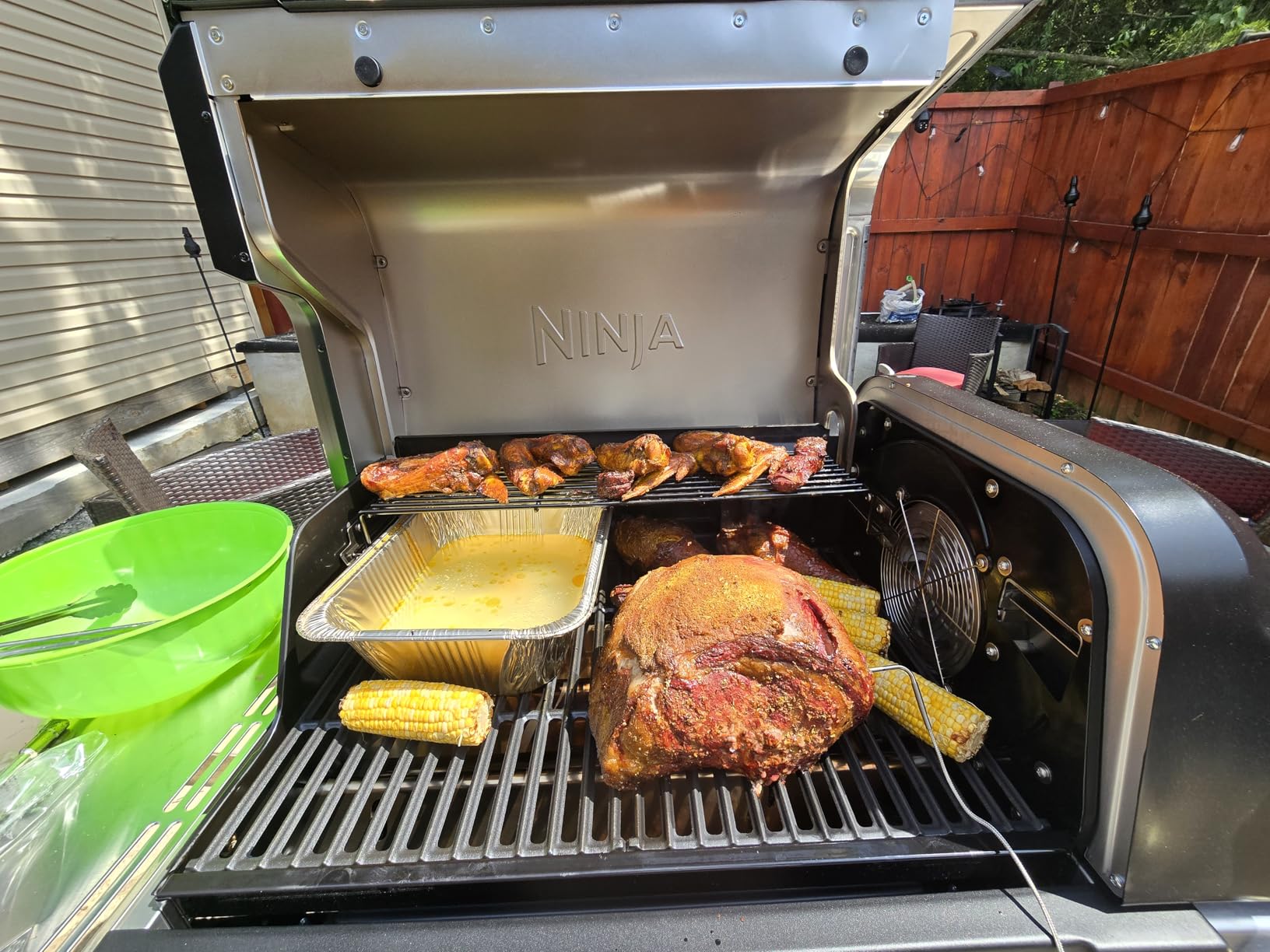 Ninja FlexFlame Grill & Smoker, Electric & Propane, 5-in-1, Blue, PG301BL customer photo 2