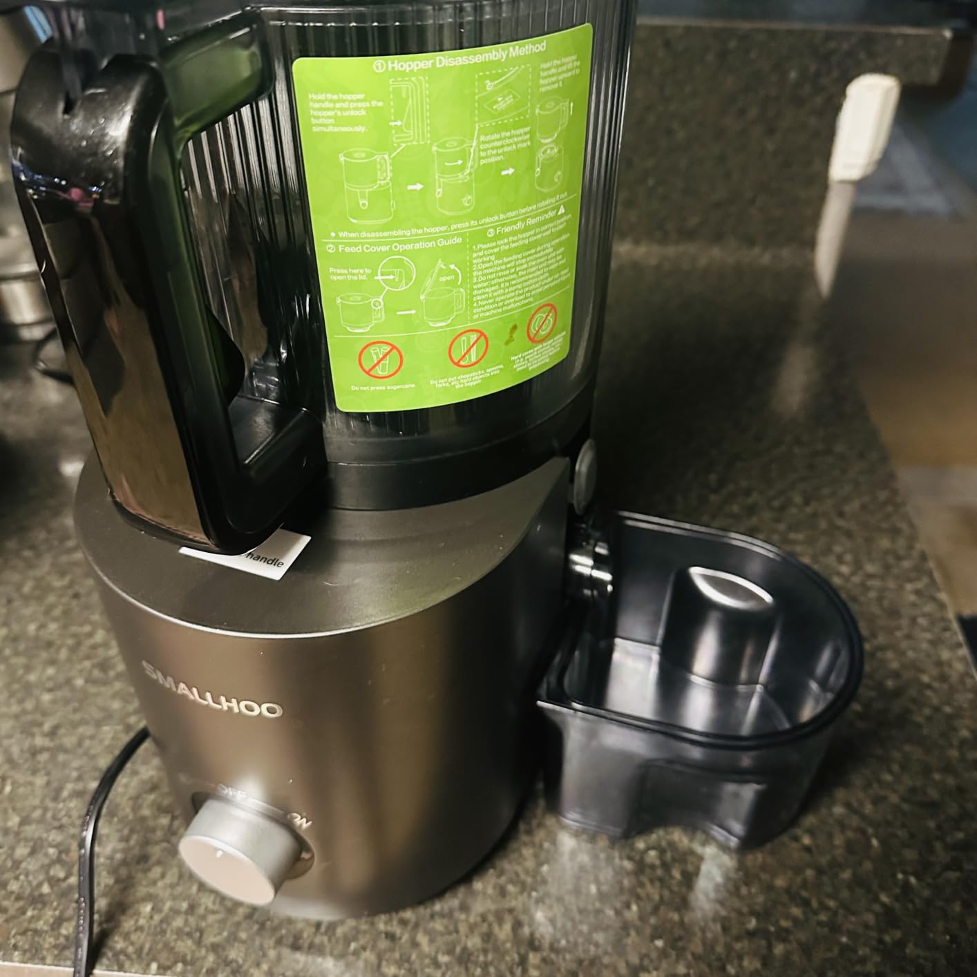 3-in-1 Juicer Machines, Cold Press Juicer 7“ Large Chute & 120oz – for Whole Vegetables & Fruits, High Juice Yield | Nut Milk | Natural Sorbet, Sliver customer photo 1