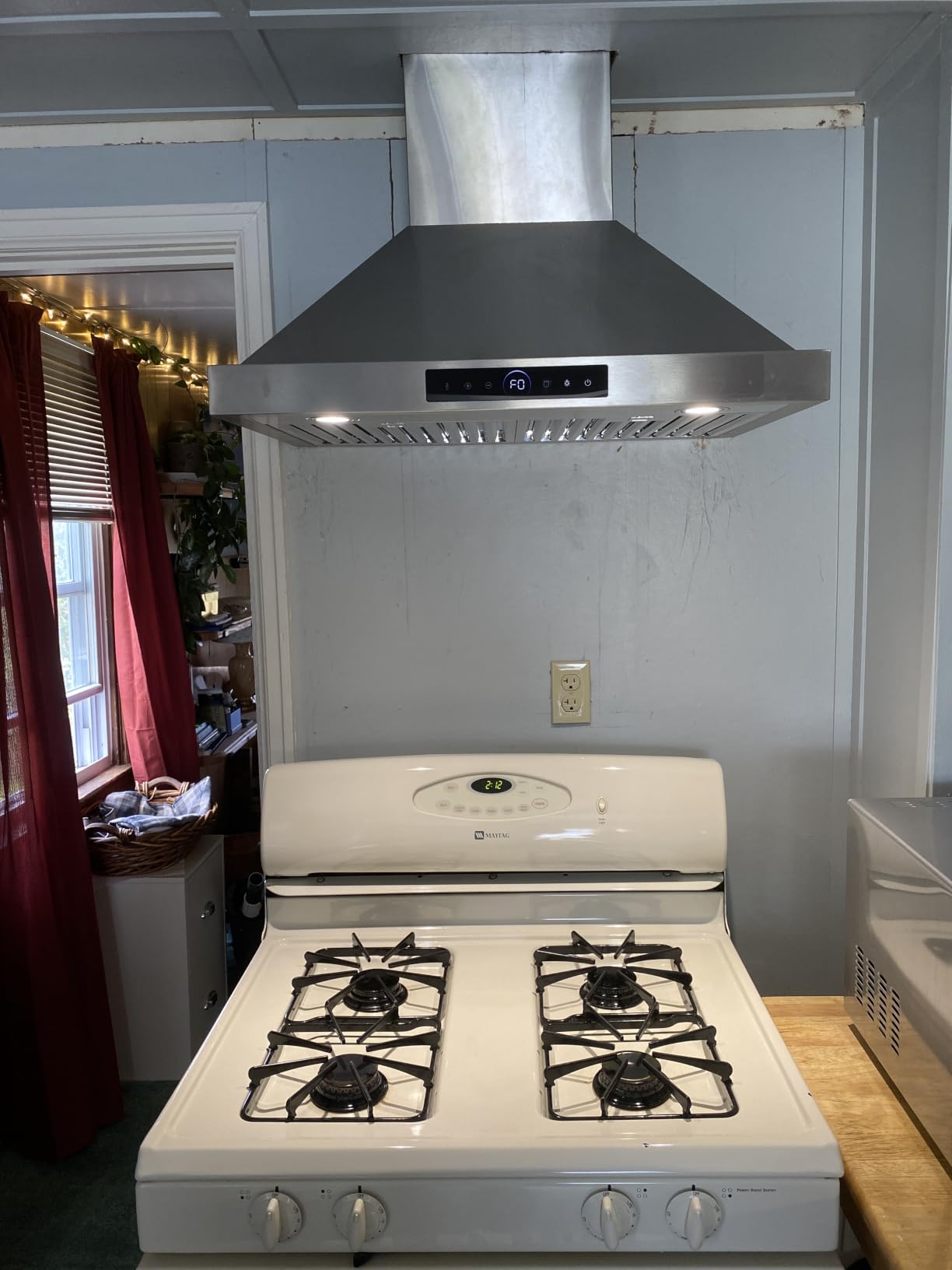 36 inch Island Range Hood Ceiling Mount 1200 CFM Stainless Steel Vent Hoods customer photo 1