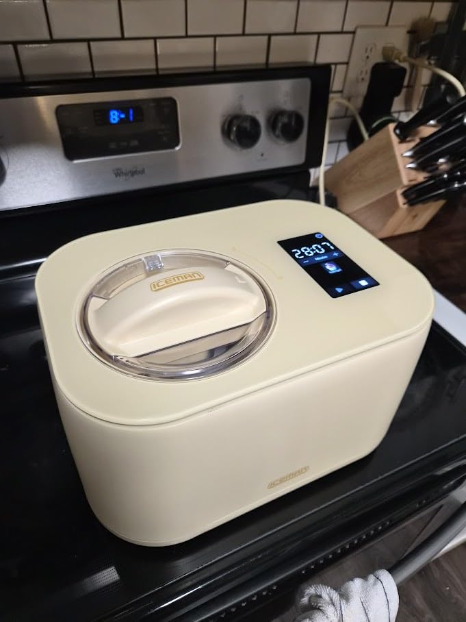 Iceman by Chefman Trio Ice Cream Maker | No Pre-Freezing with Built-In Compressor | for Ice Cream, Froyo, Sorbet, Sherbet, Italian Ice, Frozen Yogurt & More | (2) 20oz Containers & Lids customer photo 1