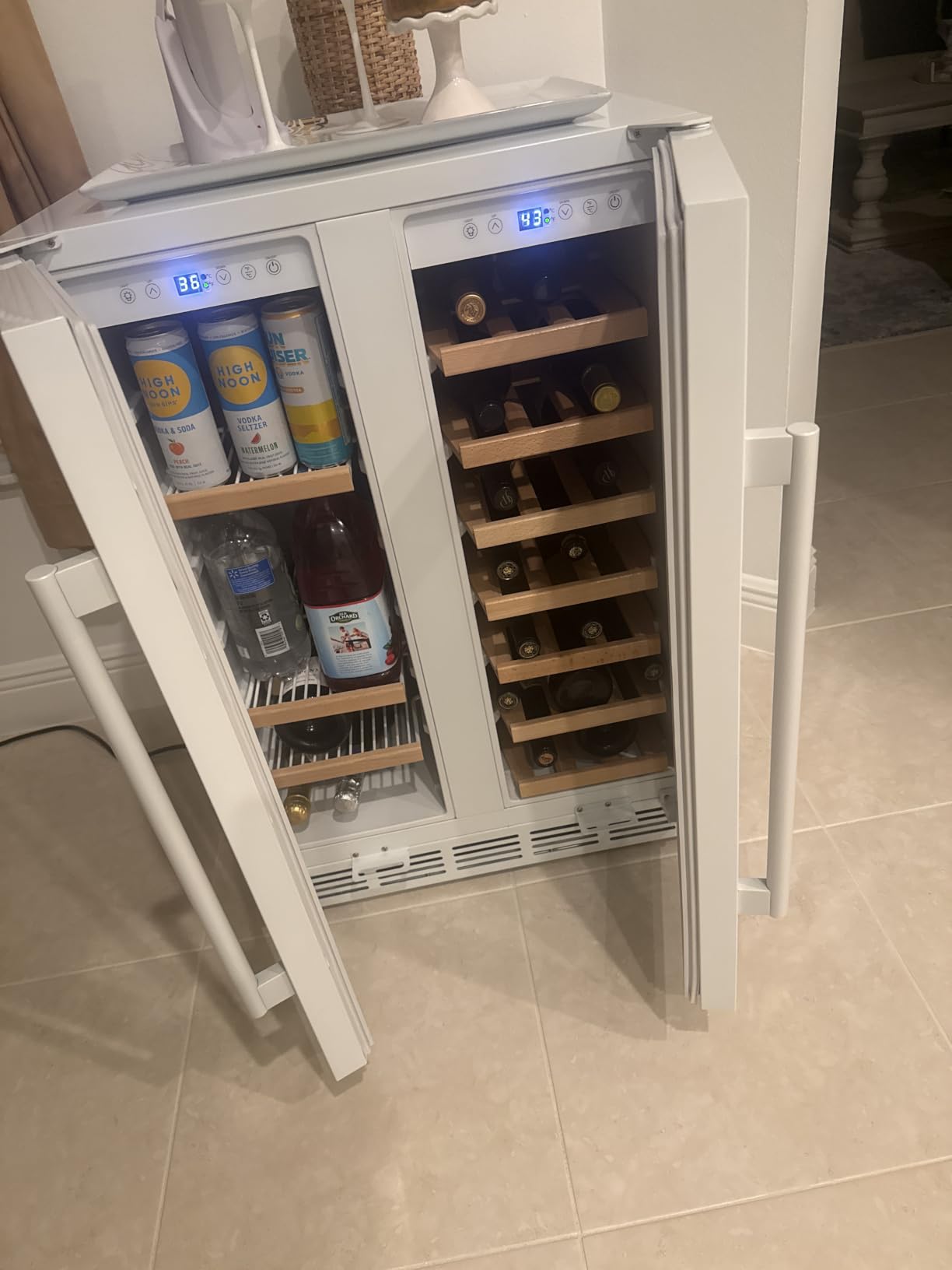 Mini Beverage Refrigerator Cooler -Small Beverage Fridge 1.4cu.ft customer photo 2