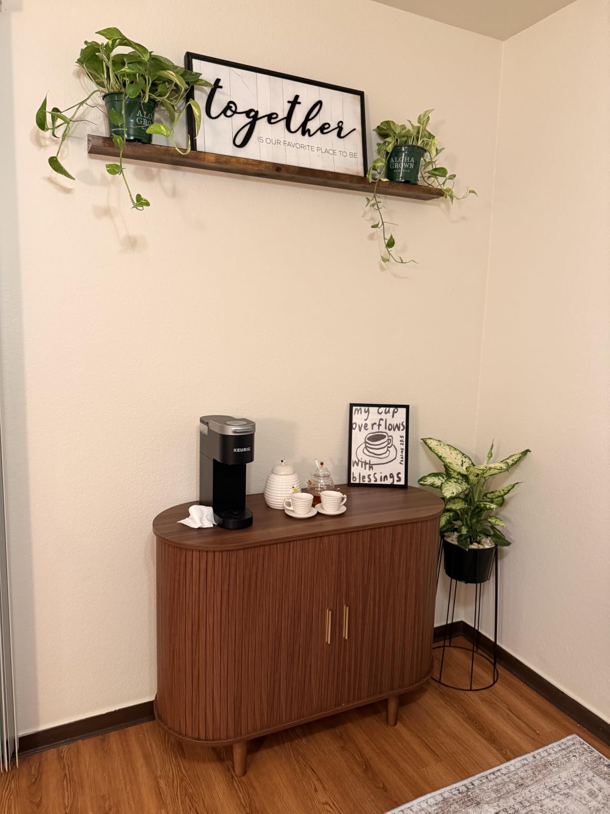 VASAGLE Storage Cabinet, Sideboard with Adjustable Shelves customer photo 2