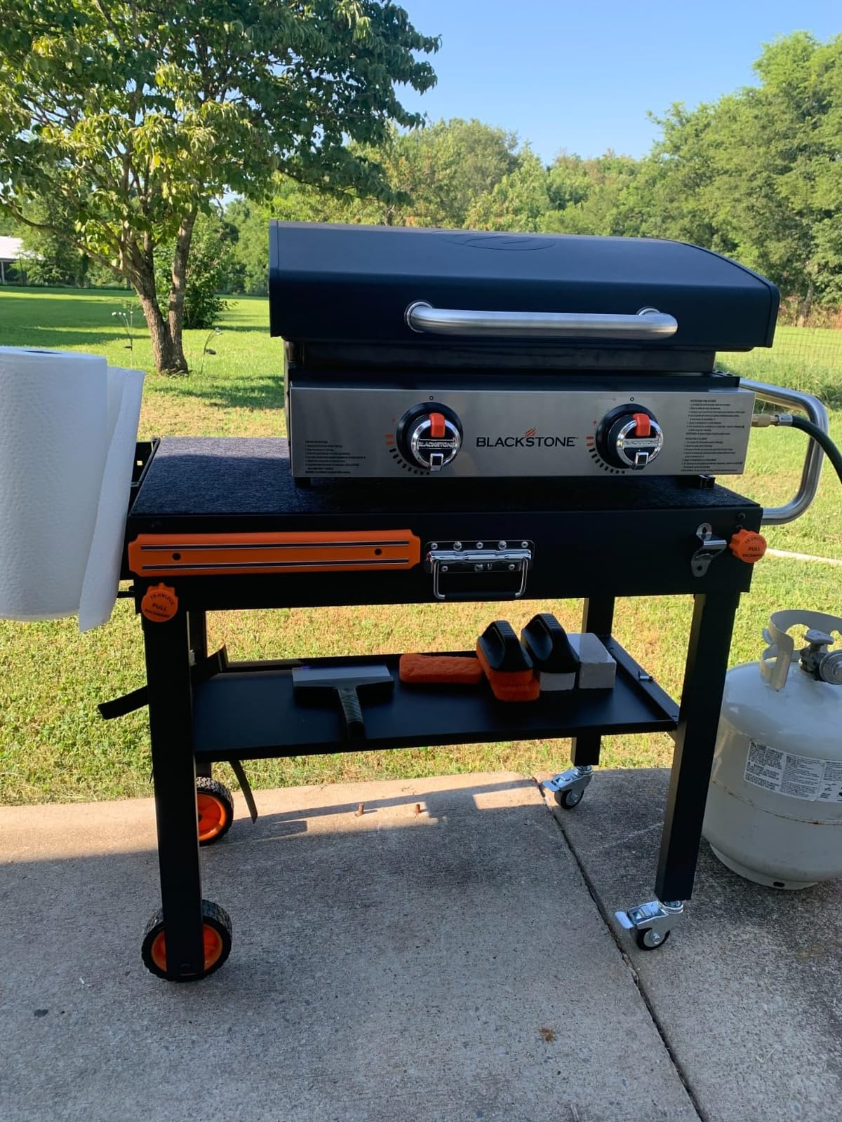 EUTRKei Grill Table, Pizza Oven Table, Grill Cart for Ooni Ninja Blackstone customer photo 2