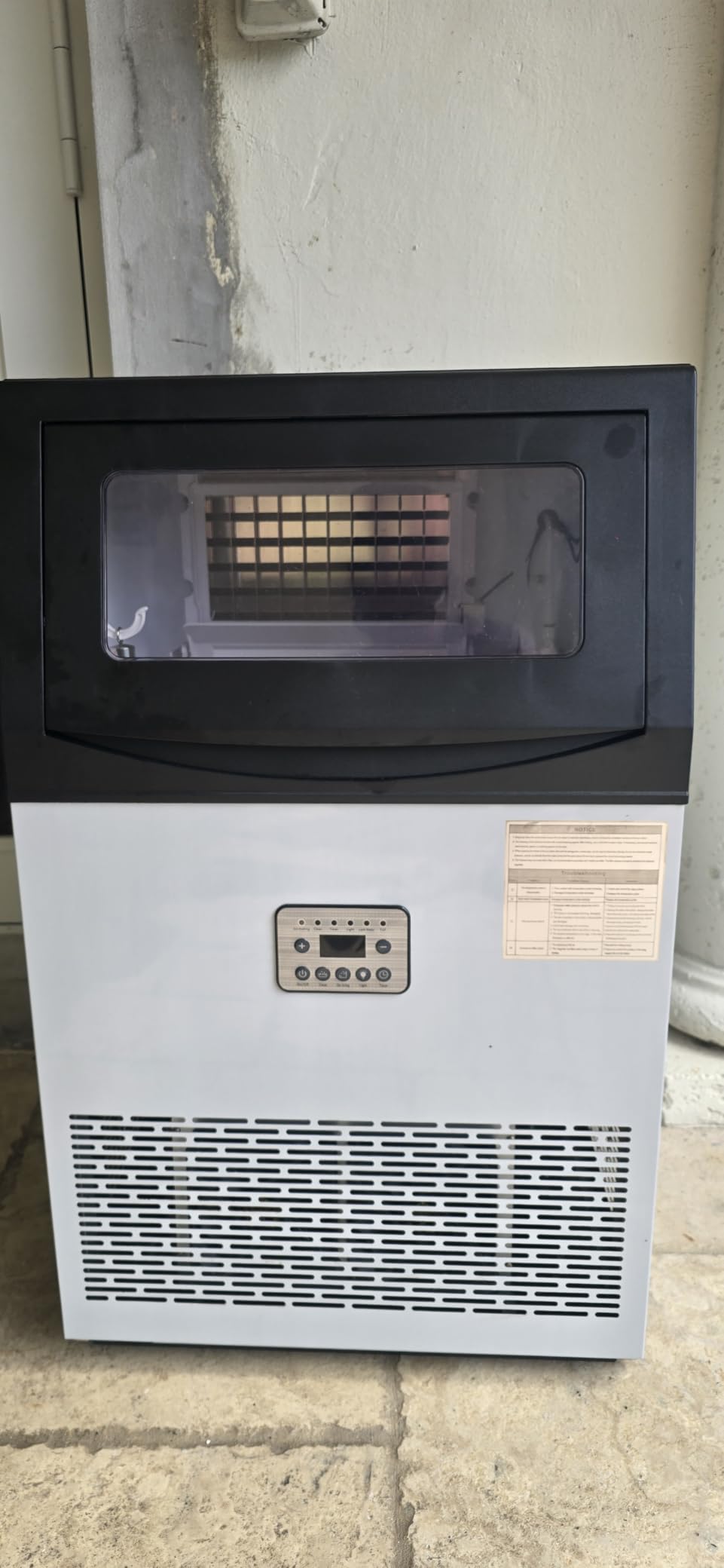 Manastin Commercial Ice Maker, 200LBS/24H, 33LBS Storage, with Water Filter customer photo 1