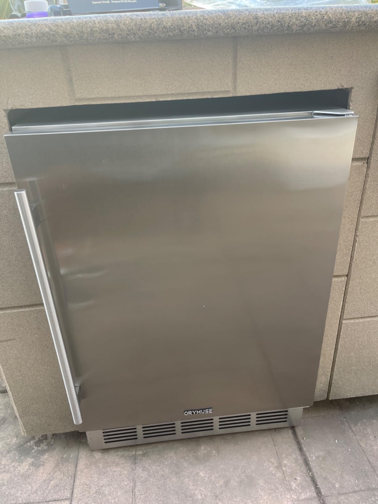 ORYMUSE 24 Inch Outdoor Double Drawer Refrigerator, 154 Can Beverage Cooler customer photo 2