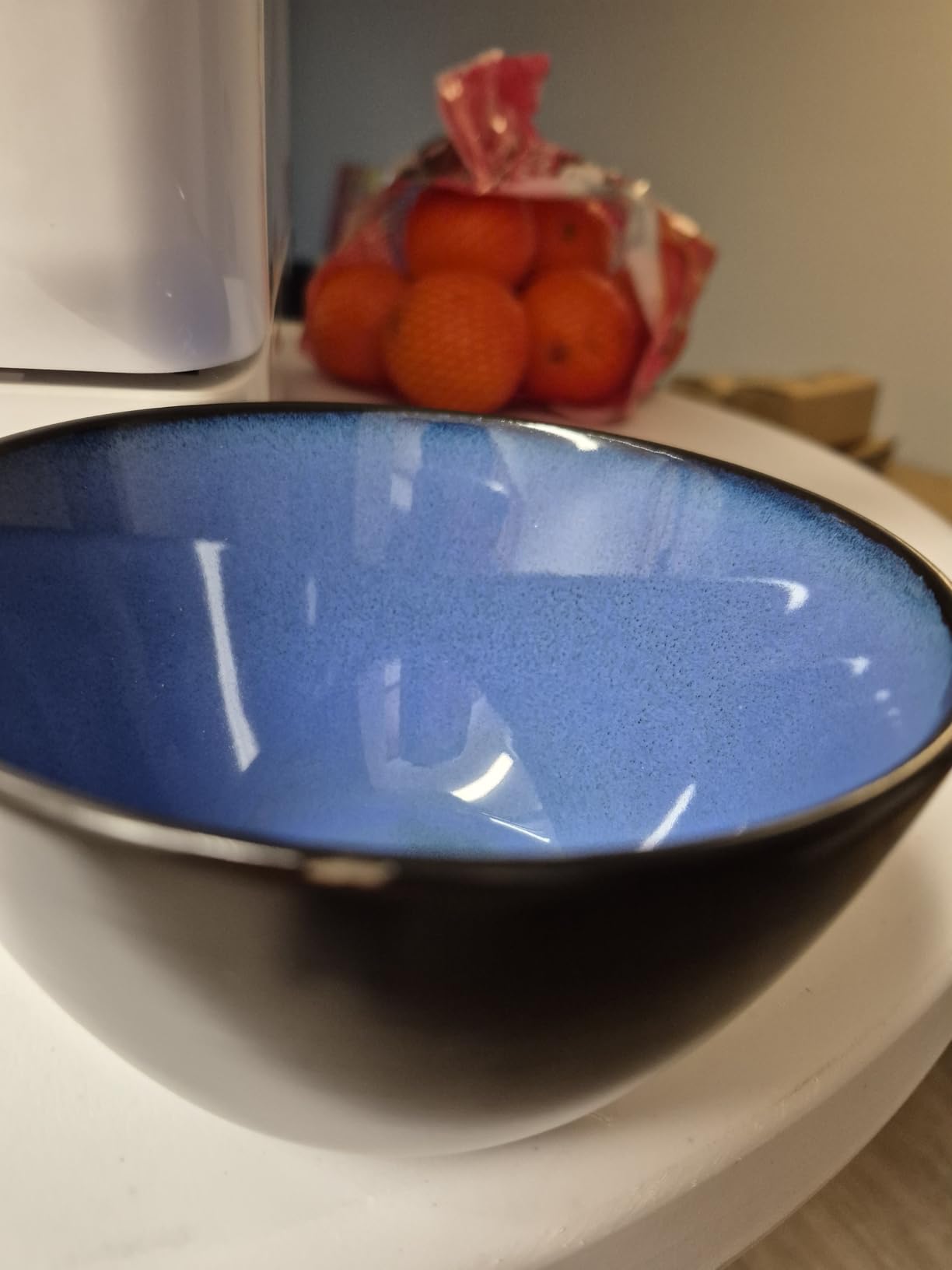 Gibson Elite Castle Peak Plates and Bowls Set, 12-Piece Dinnerware Set, Blue Reactive Glaze Stoneware Dishes, Dinner Plates, Salad Plates & Cereal Bowls customer photo 1