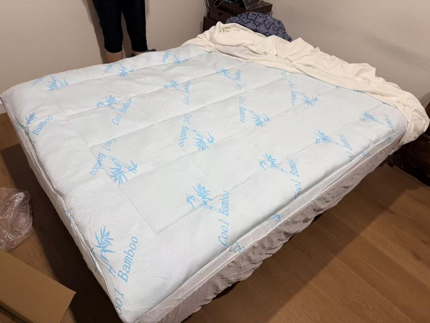 DOWNCOOL 100% Waterproof Queen Mattress Topper, Viscose Derived from Bamboo customer photo 1