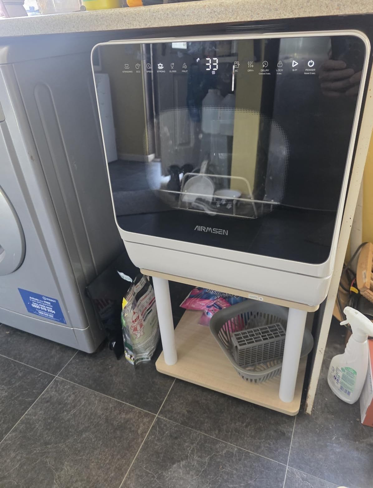 AIRMSEN Countertop Dishwasher with Built-in Water Tank & Softener customer photo 2