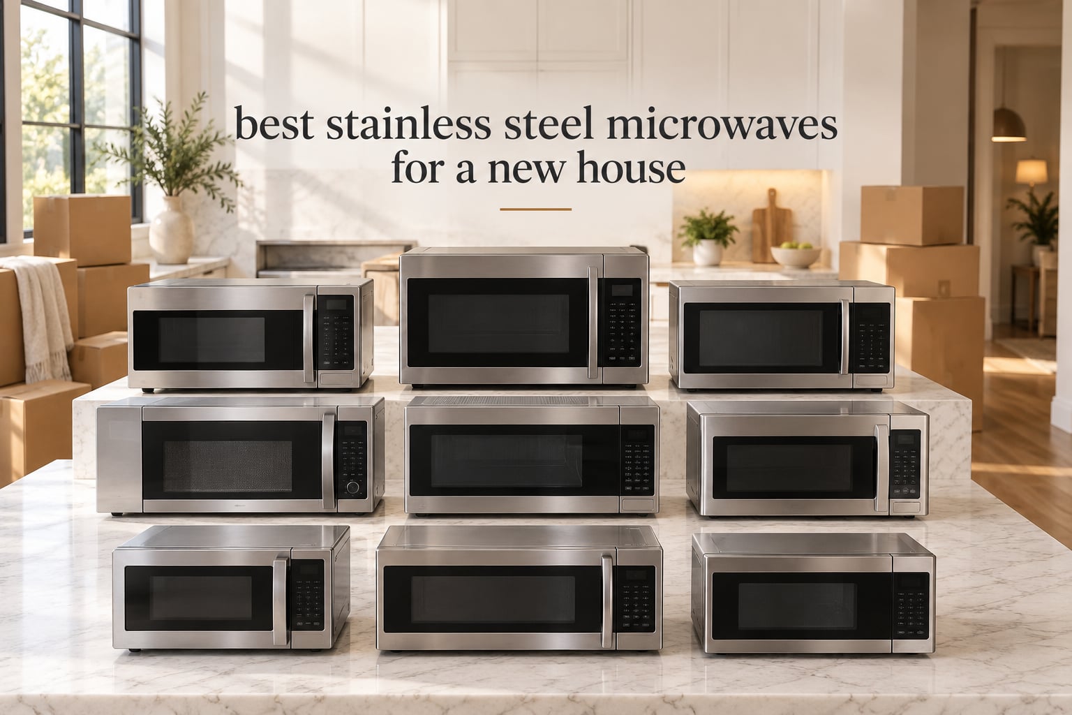 best stainless steel microwaves for a new house