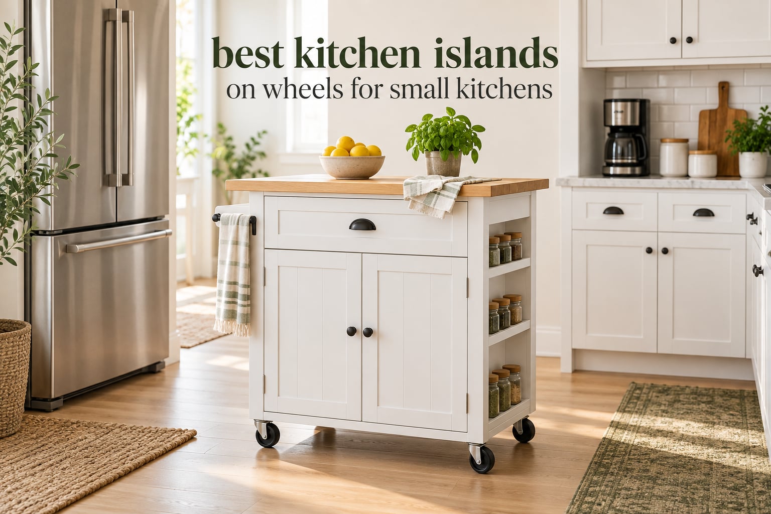 best kitchen islands on wheels for small kitchens
