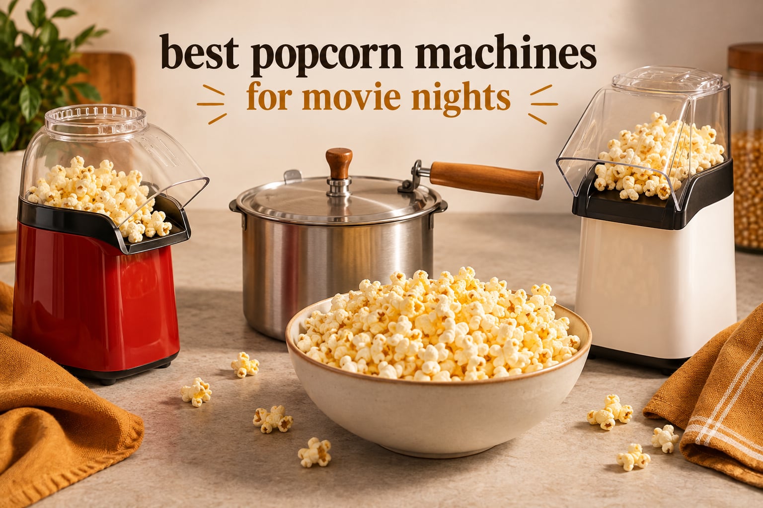 best popcorn machines for movie nights