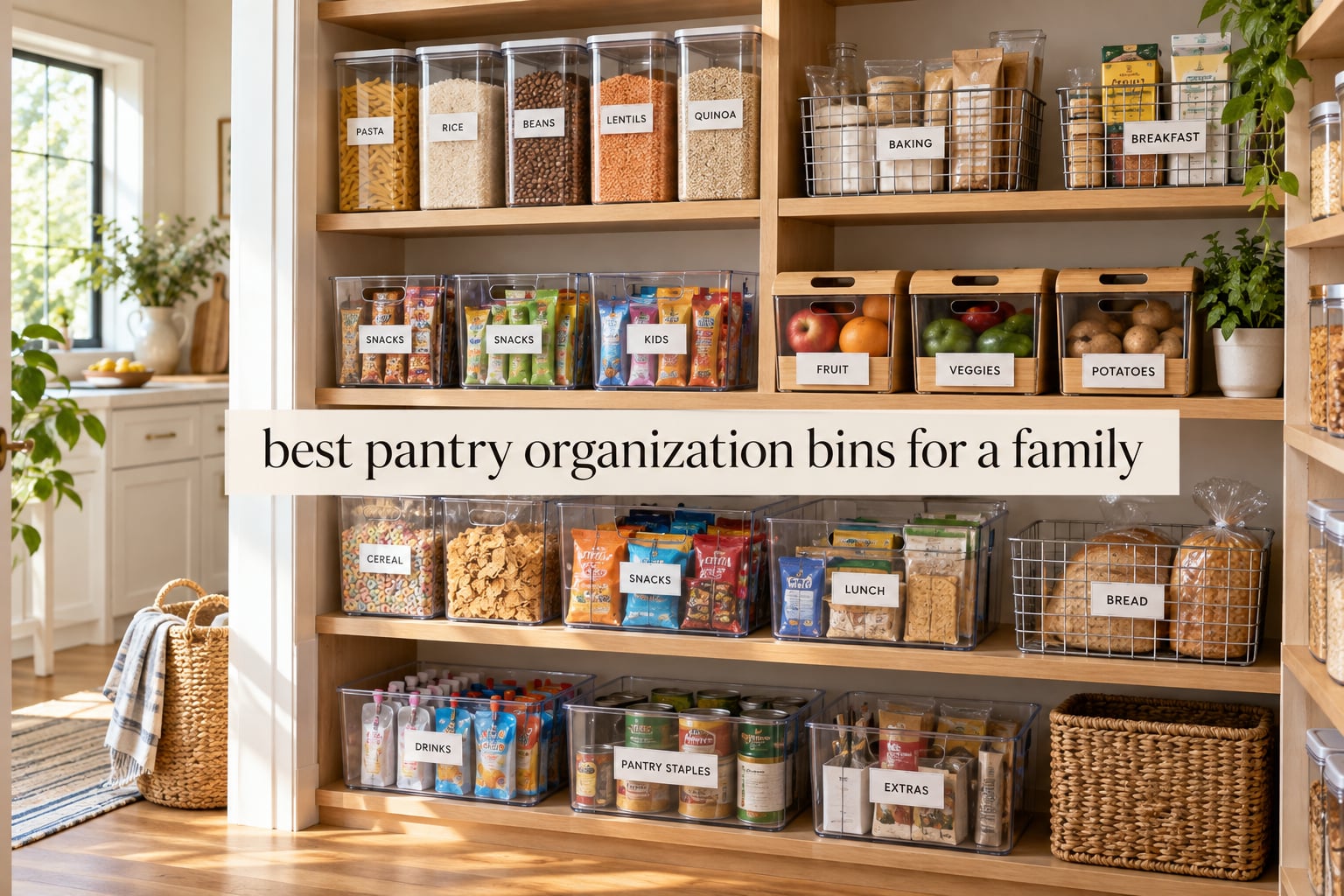 best pantry organization bins for a family