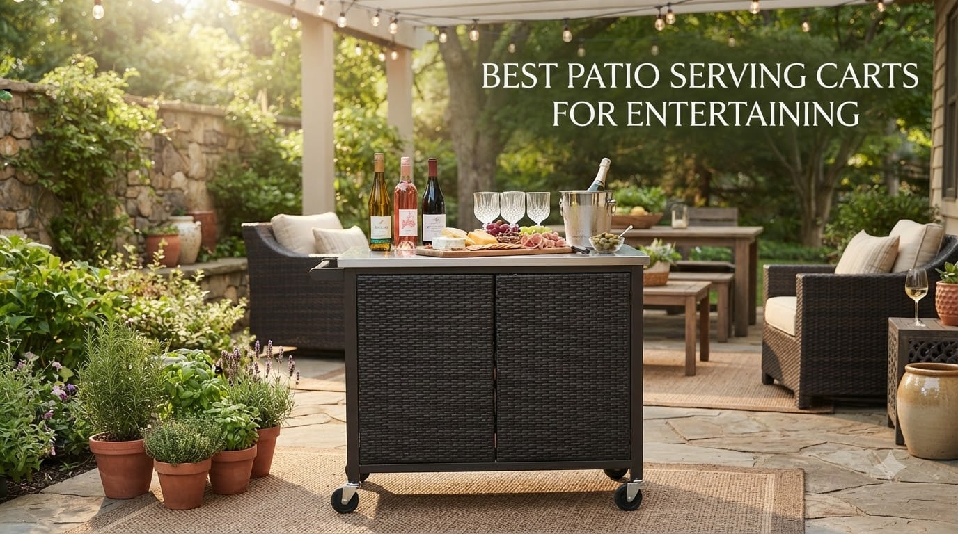 best patio serving carts for entertaining