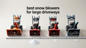 best snow blowers for large driveways