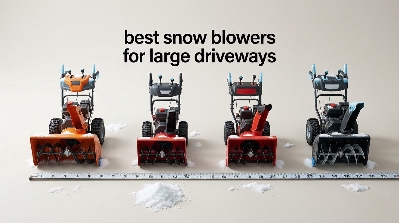 best snow blowers for large driveways