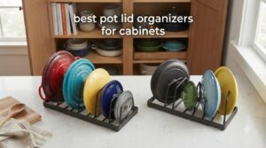 best pot lid organizers for cabinets
