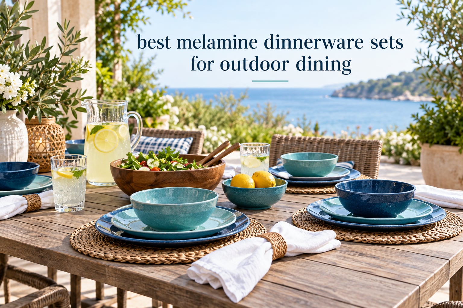 best melamine dinnerware sets for outdoor dining