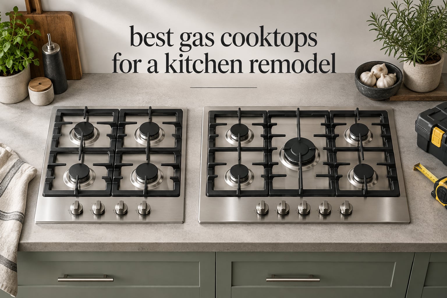 best gas cooktops for a kitchen remodel