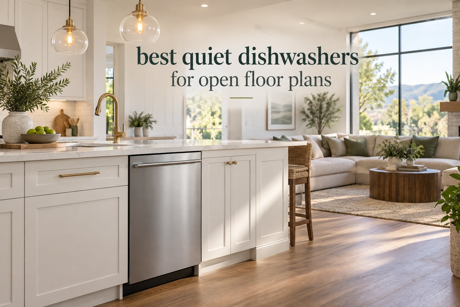 best quiet dishwashers for open floor plans