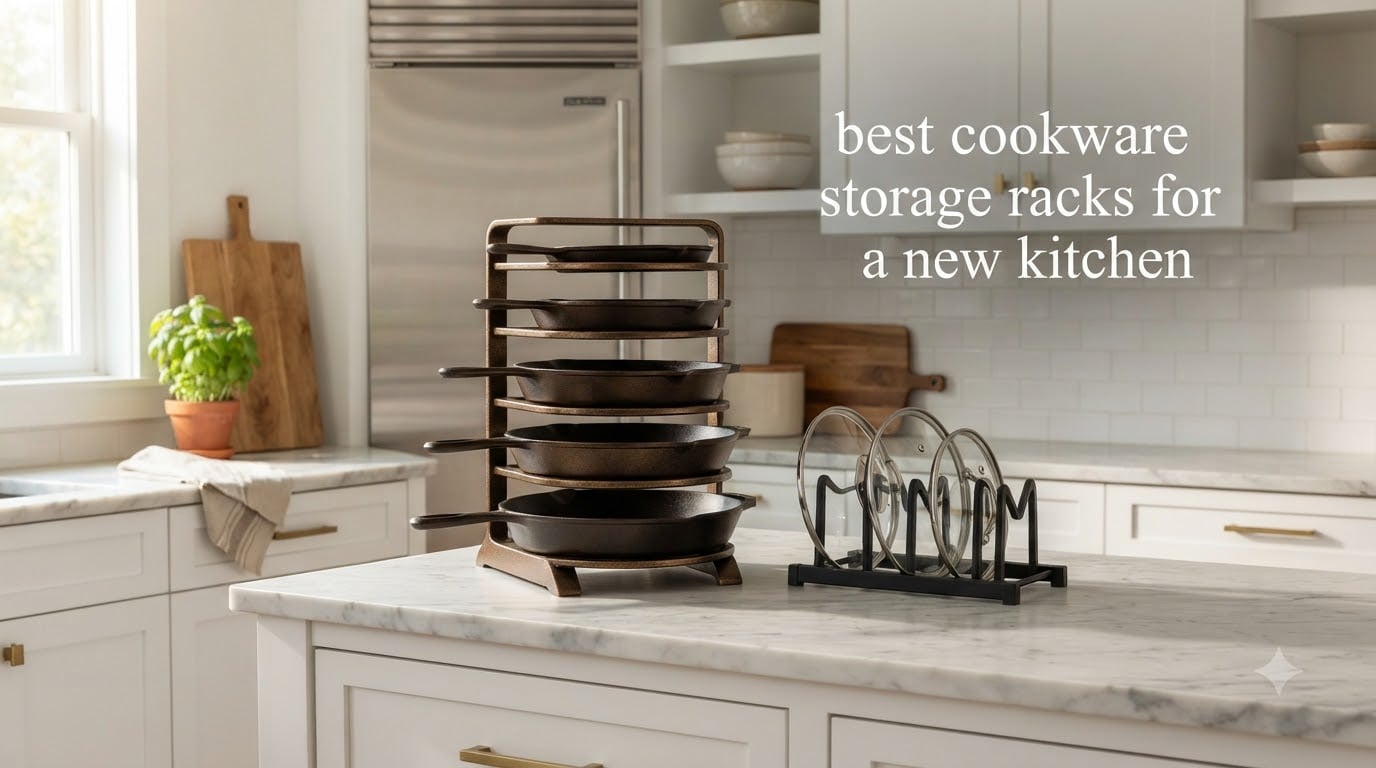 best cookware storage racks for a new kitchen