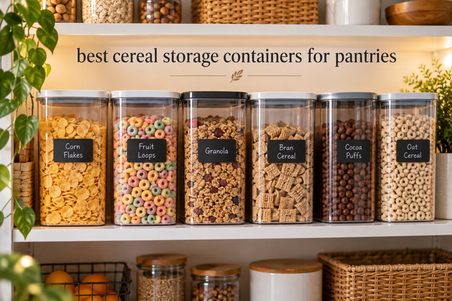 best cereal storage containers for pantries
