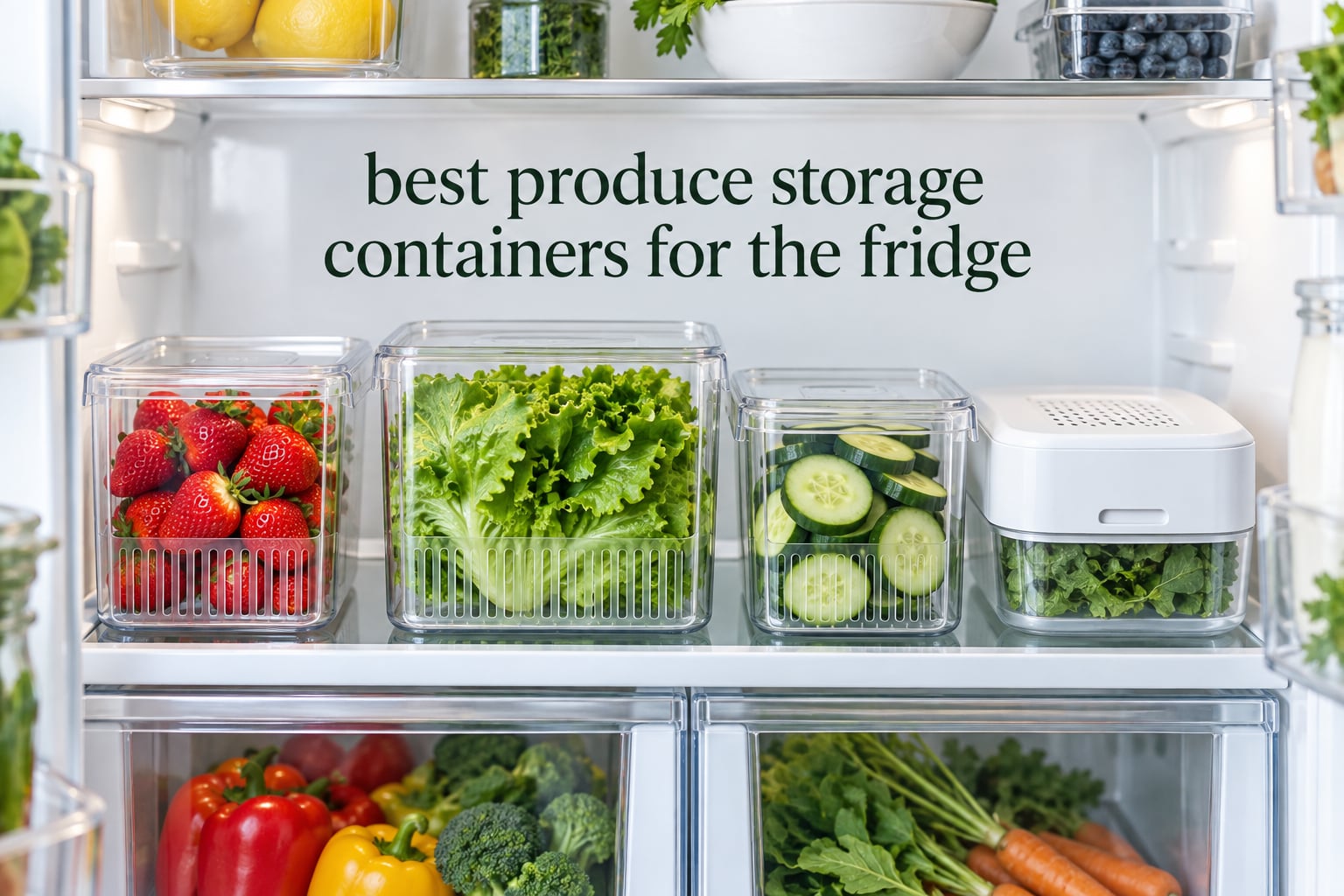 best produce storage containers for the fridge
