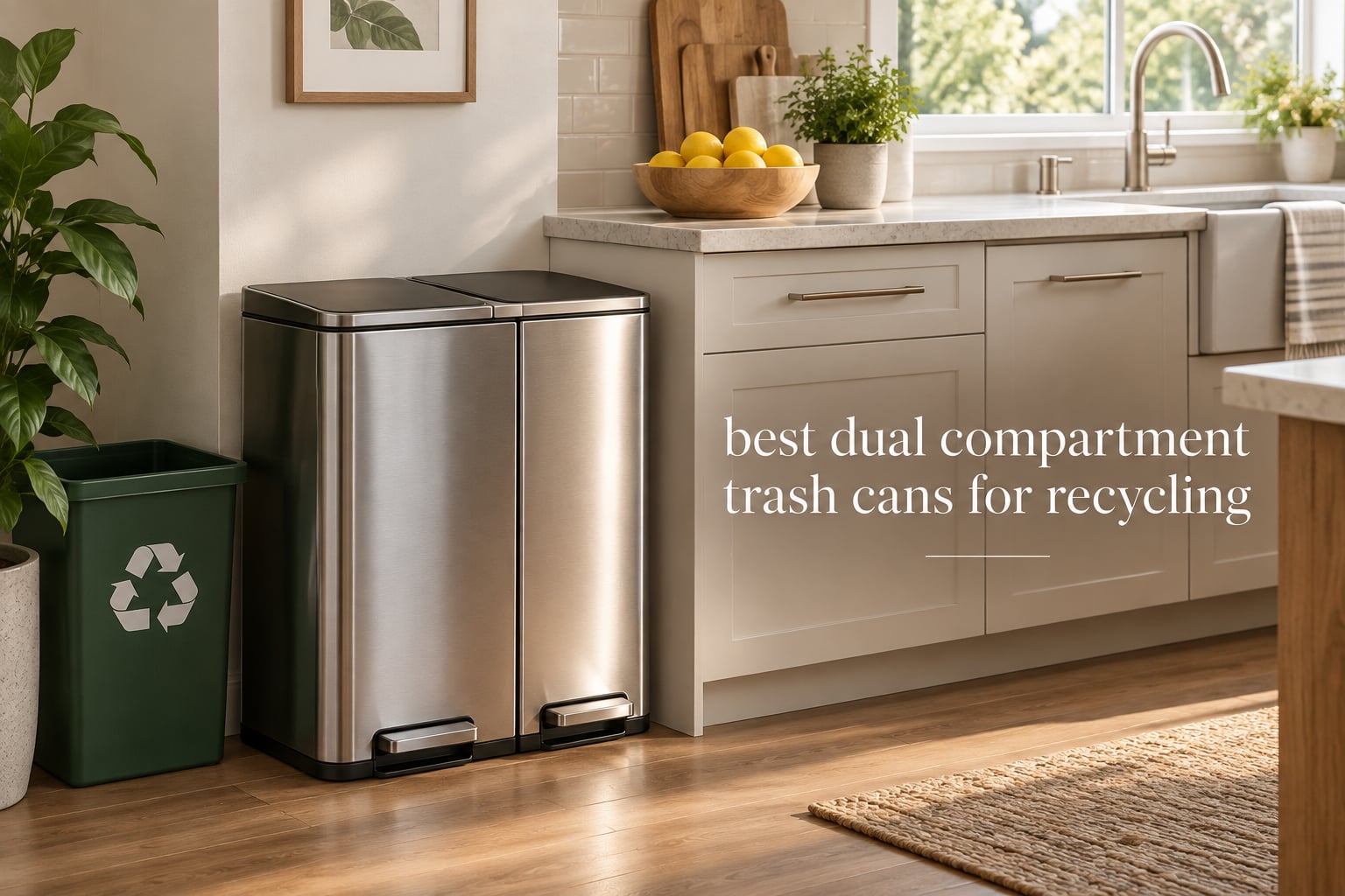 best dual compartment trash cans for recycling
