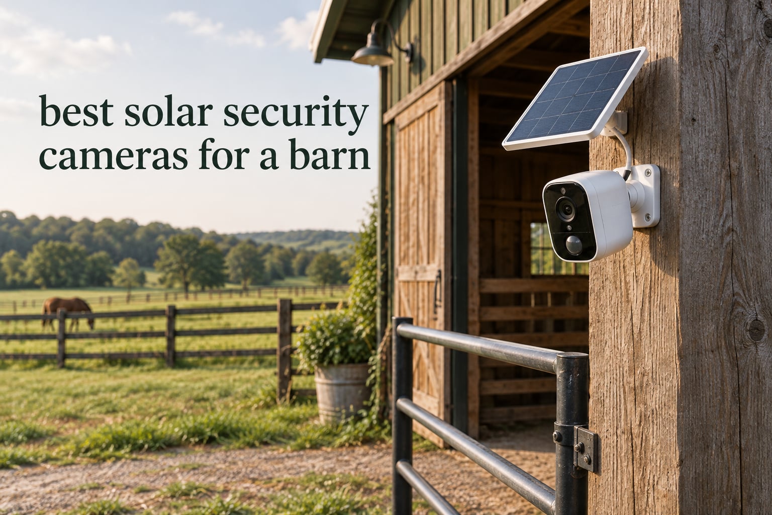 best solar security cameras for a barn