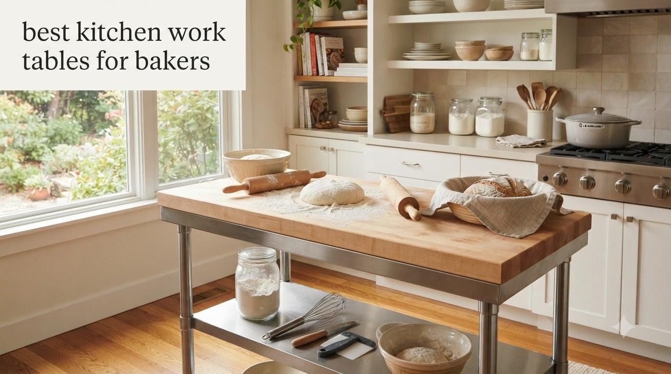 best kitchen work tables for bakers