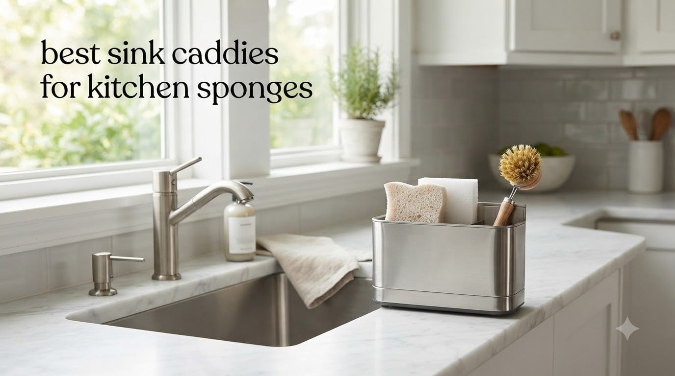 best sink caddies for kitchen sponges