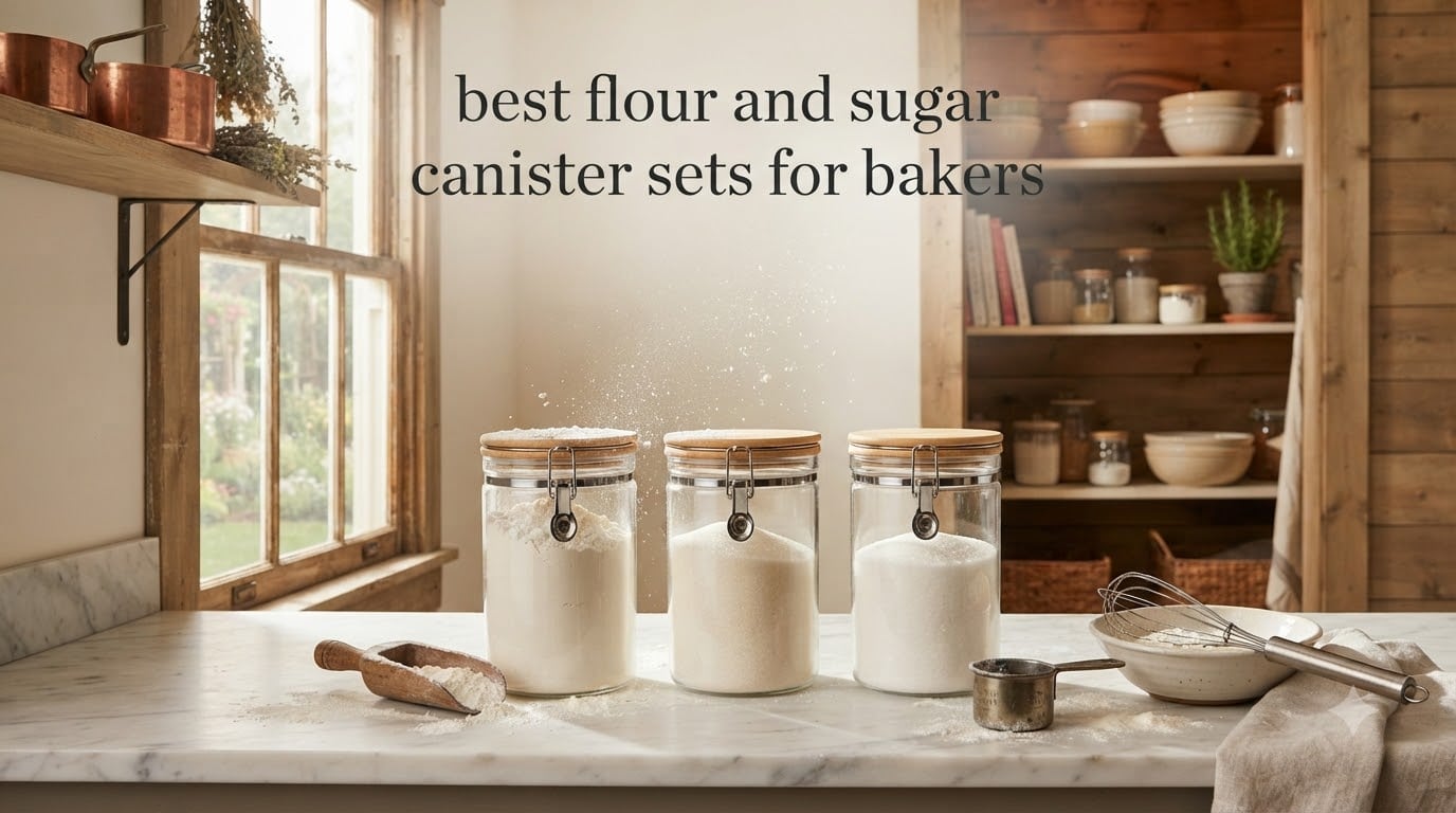 best flour and sugar canister sets for bakers