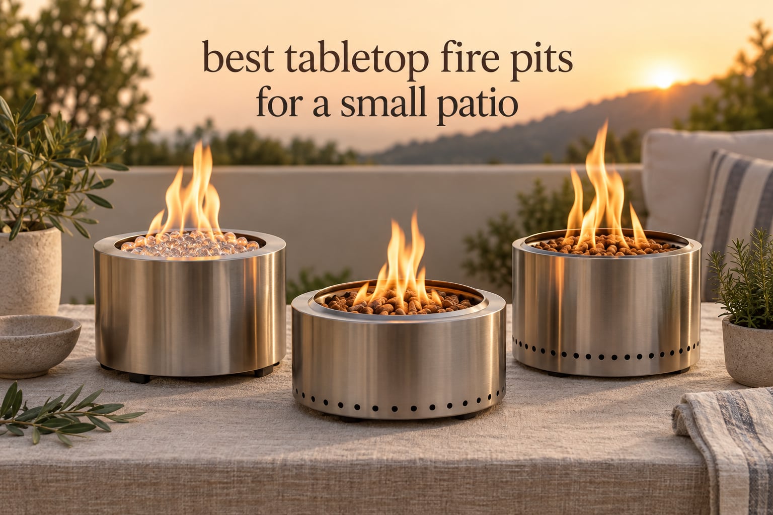 best tabletop fire pits for a small patio