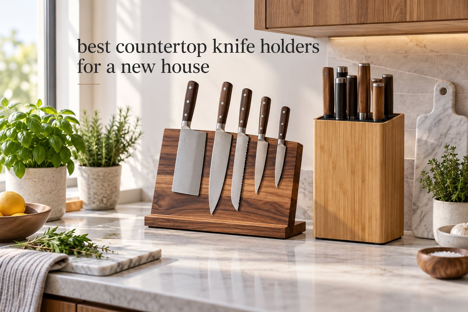 best countertop knife holders for a new house