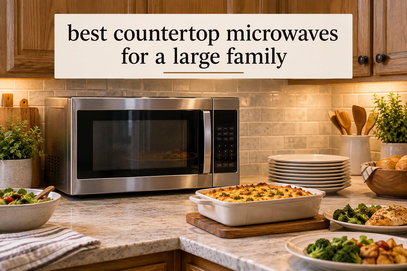 best countertop microwaves for a large family