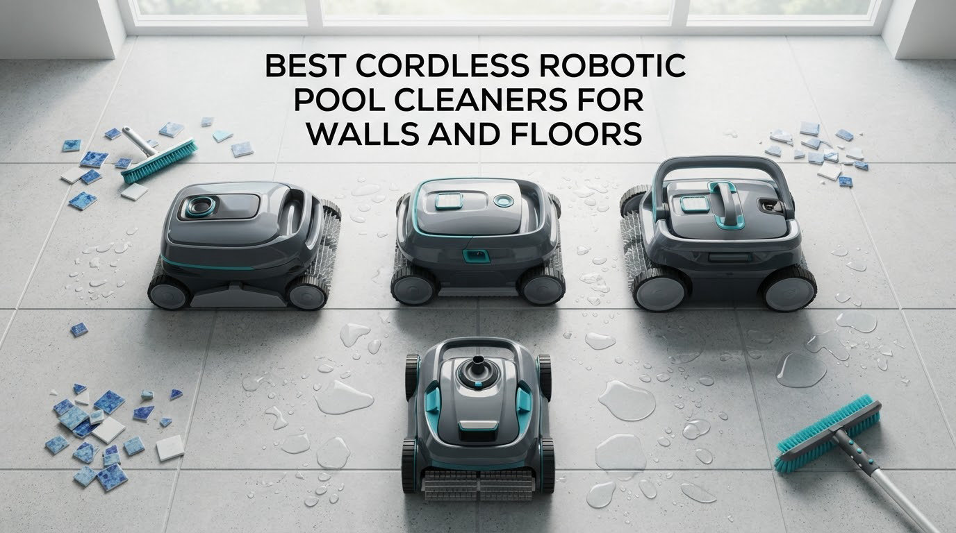 best cordless robotic pool cleaners for walls and floors