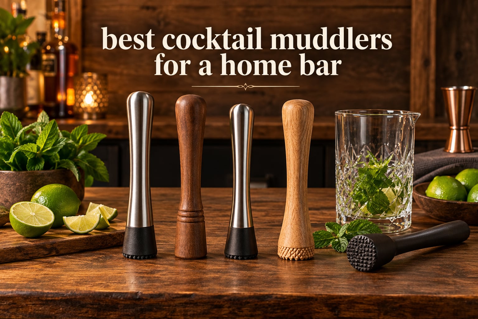 best cocktail muddlers for a home bar