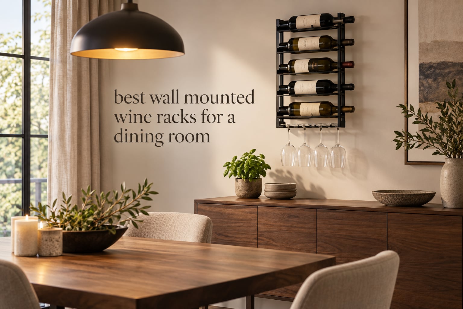 best wall mounted wine racks for a dining room