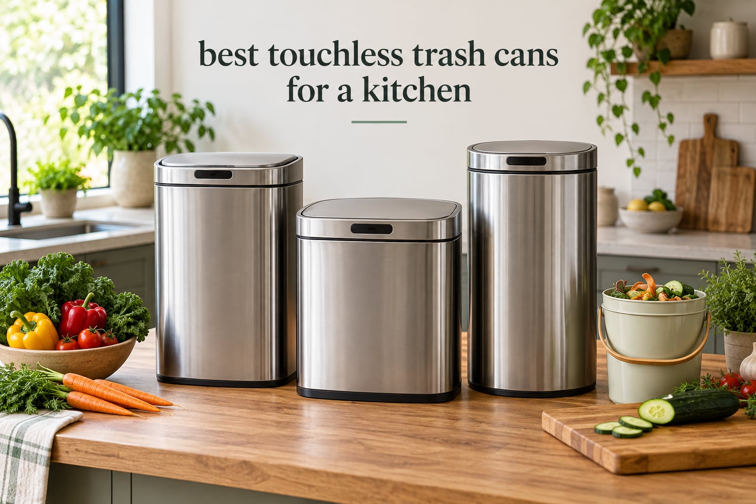 best touchless trash cans for a kitchen