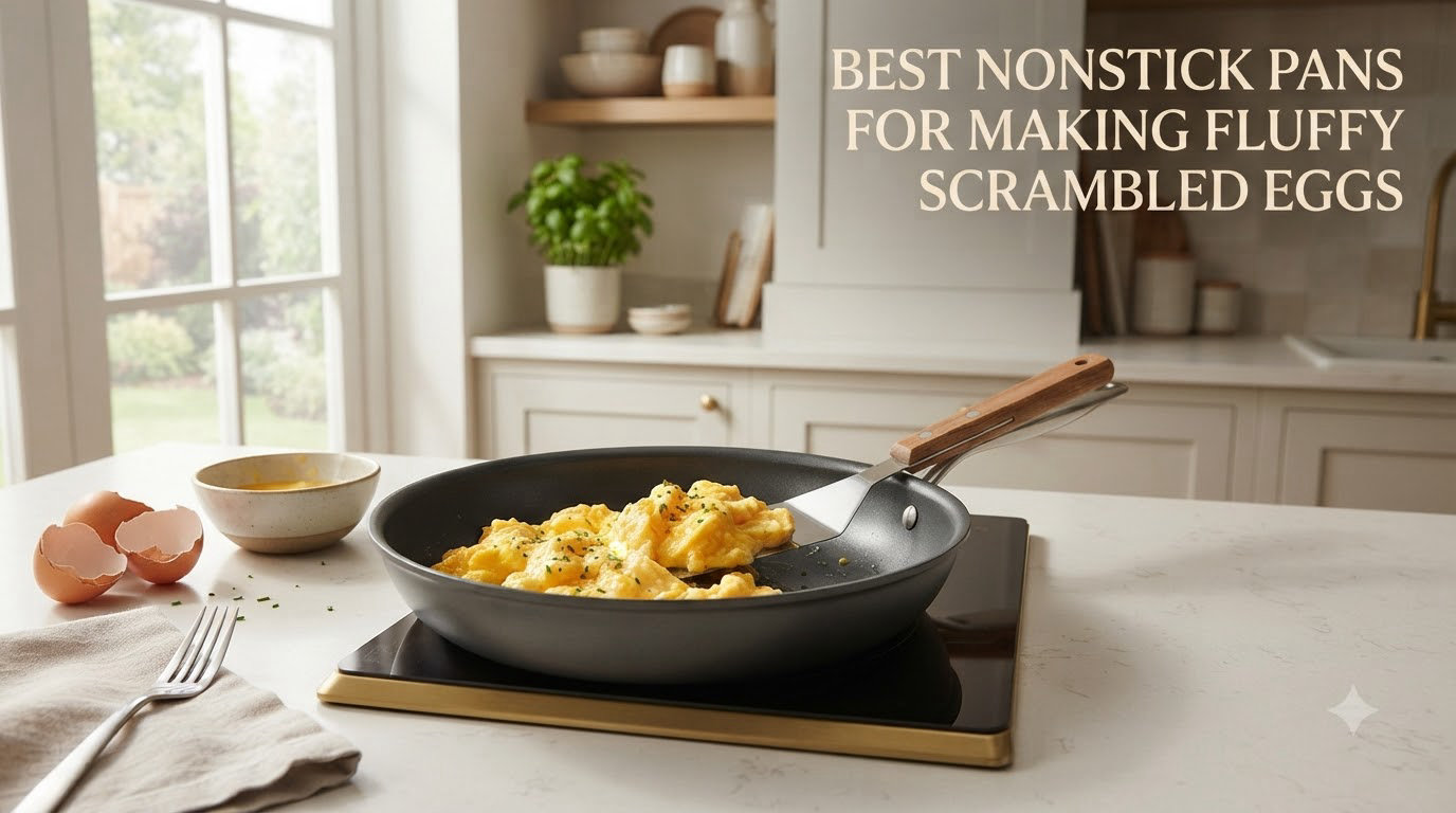 best nonstick pans for making fluffy scrambled eggs