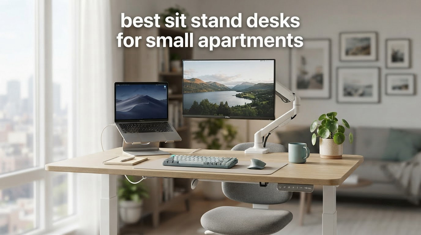 best sit stand desks for small apartments