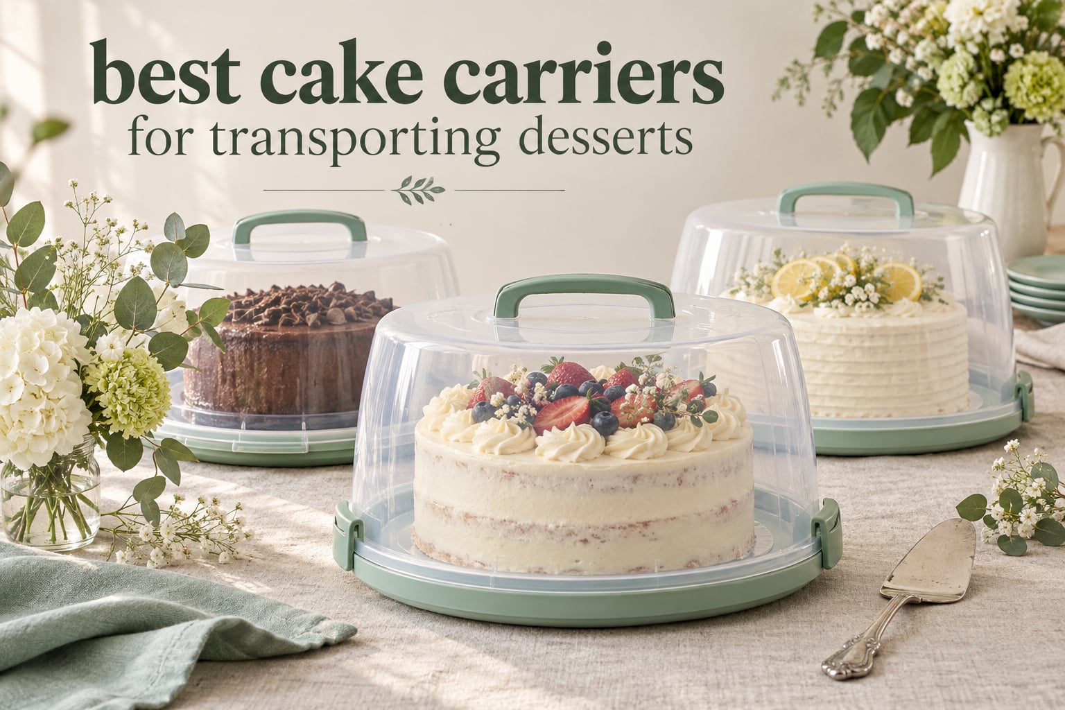 best cake carriers for transporting desserts
